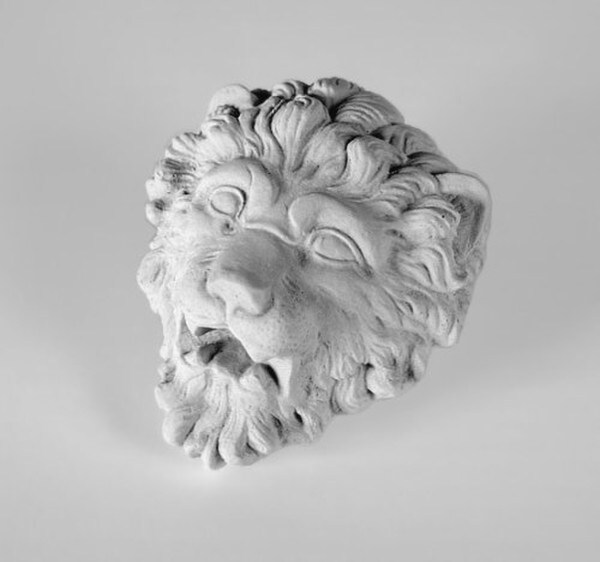 Cement Lion Mask Statue for indoor or outdoor use Cast Stone